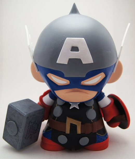 Marvel superhero captain america thor ultimate vinyl toys design collection