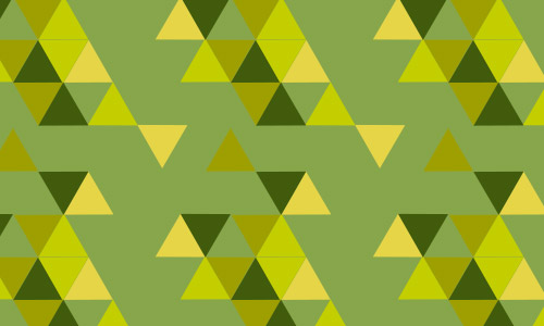 green triangle pattern