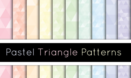 pastel triangle patterns