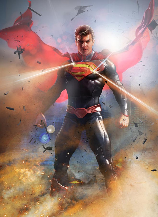 Shining epic superman man of steel fan art illustration artworks