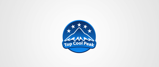 Star ice cap mountain logo design collection