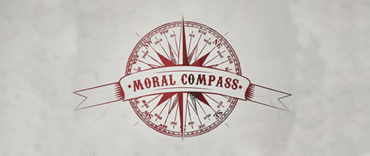 Old vintage compass logo design collection