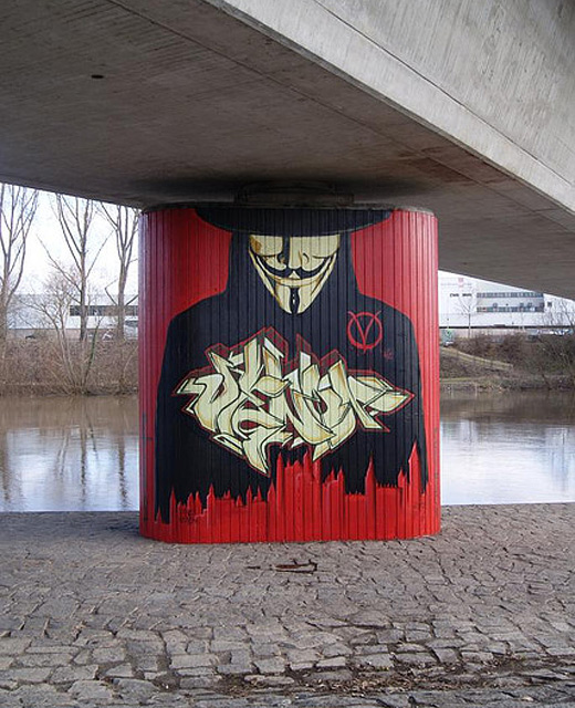 Vendetta red graffiti artworks collection