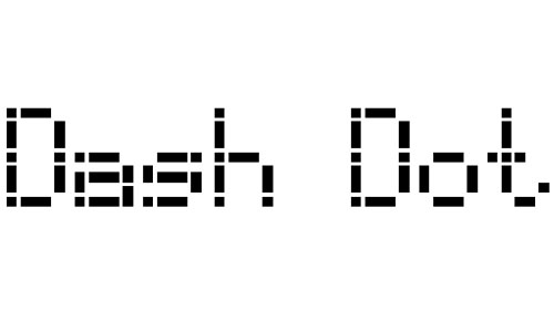 Dash Dot LCD-7 font