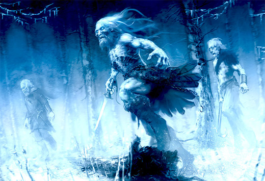 White walkers game of thrones illustration artworks