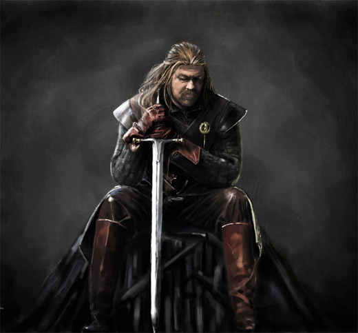 Eddard game of thrones illustration artworks