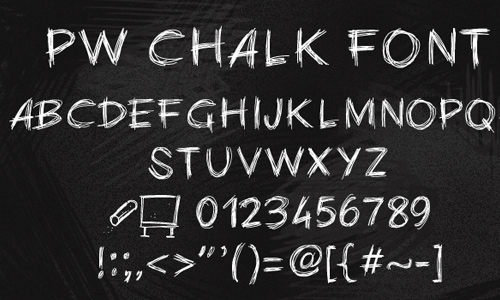 PW Chalk font