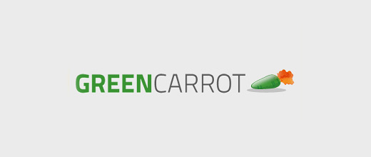 Green carrot logo design collection
