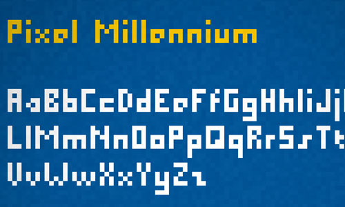 Pixel Millennium font