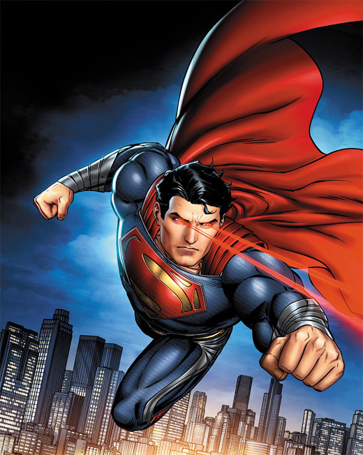 Laser eyes flying superman man of steel fan art illustration artworks