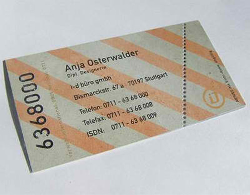 Business Card for: Anja Osterwalder