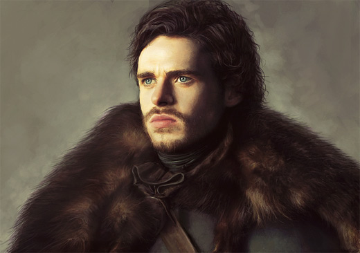 Robb stark game of thrones illustration artworks