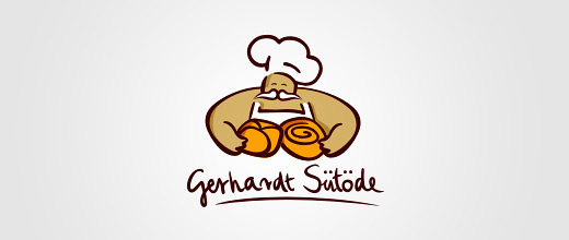 Chef baker bread logo designs collection