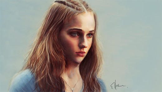 Sansa stark game of thrones illustration artworks