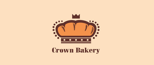 Crown bread logo designs collection