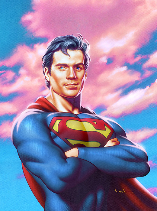 SUPERMAN Art, Man of Steel, DC Artwork