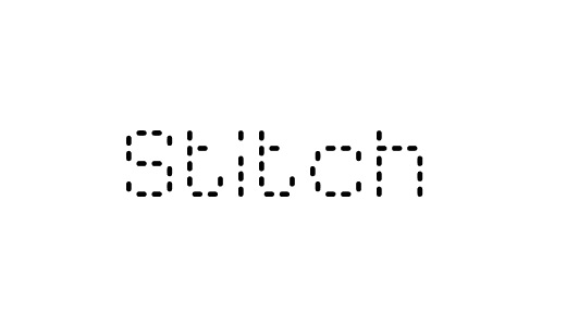 Straight line simple stitch fonts free download