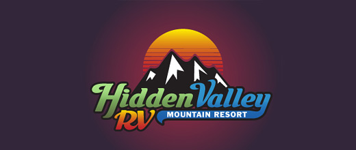 Resort mountain logo design collection