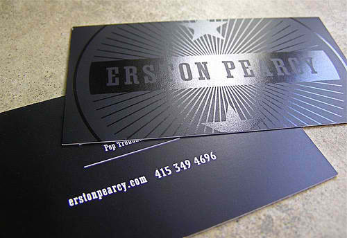 Erston Pearcy Business Card