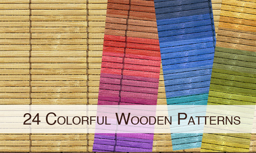 24 Colorful Wooden Patterns