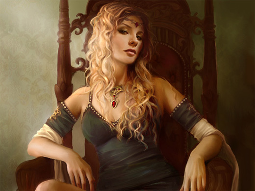 Cersei game of thrones illustration artworks