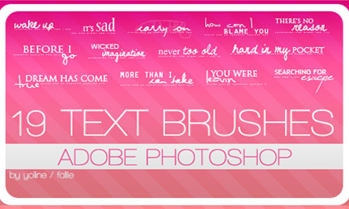 19 text brushes