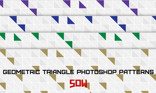 Modern Geometric Triangle Photoshop Patterns