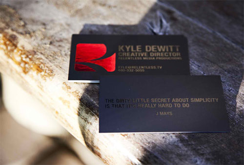 Kyle Dewitt Business Card