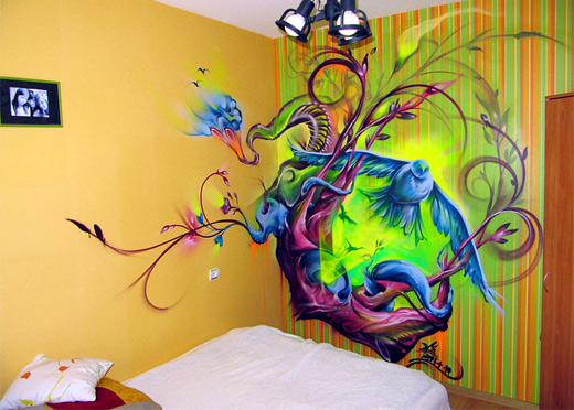 Bedroom graffiti artworks collection