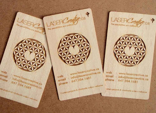 Business Card for: Laser Creative Canada