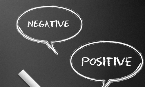 Convert negative thoughts to positive ones