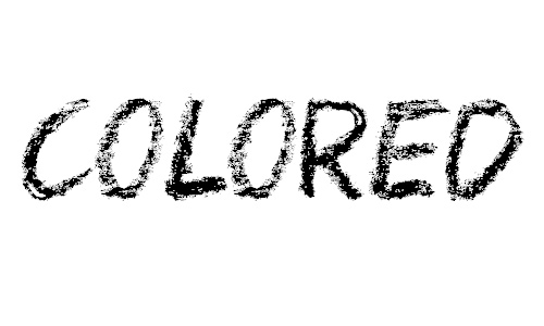 Colored Crayons font