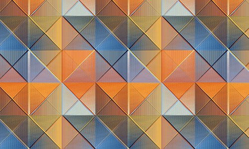 glassy triangle pattern