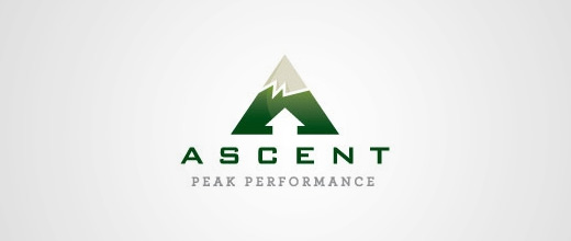 Green ice cap mountain logo design collection