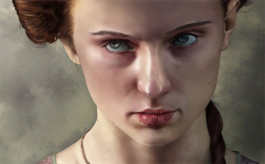 Sansa stark game of thrones illustration artworks