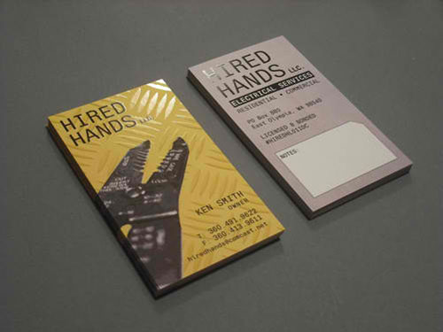 Hired Hands, LLC Business Card