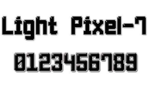 Light Pixel-7 font