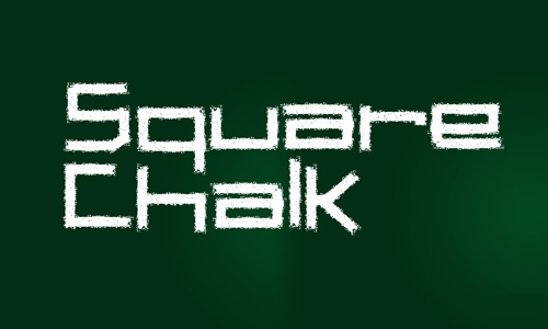 Square Chalk font