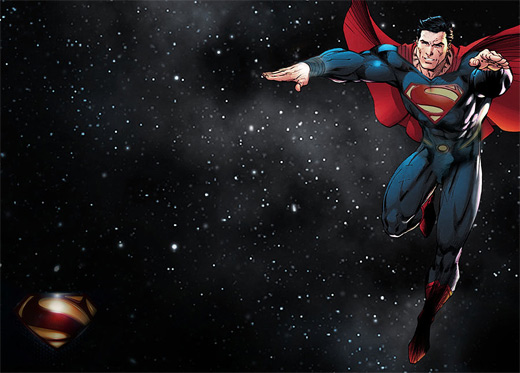 Lighting superman man of steel fan art illustration artworks