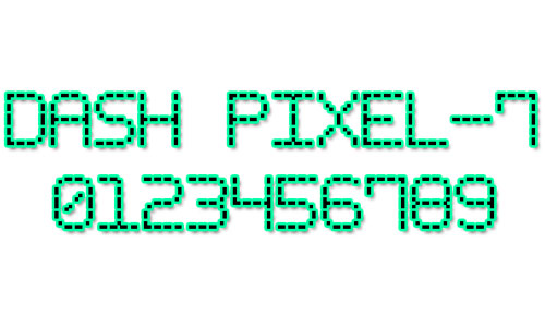 Dash Pixel-7 font