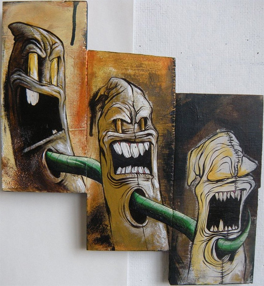 Scream characters graffiti artworks collection