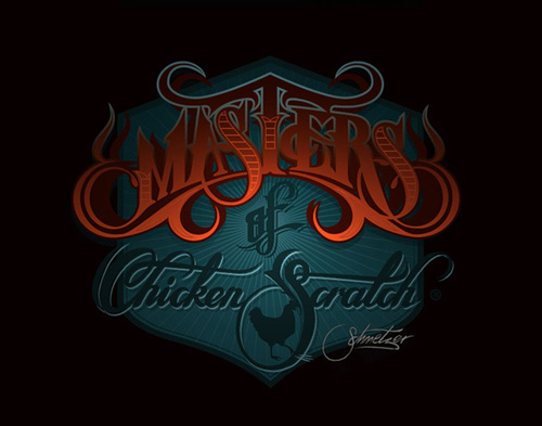 Dark master chicken scratch martin schmetzer typography design artworks