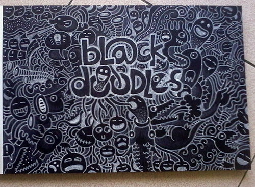 Black Doodles Sketchbook