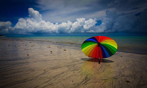 Umbrella on the Beach