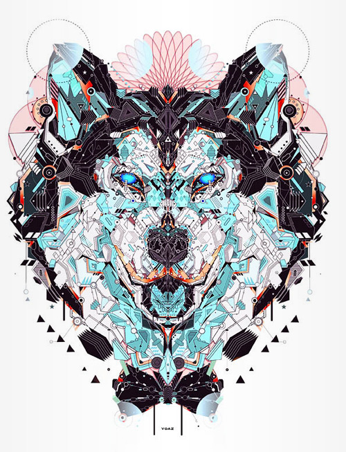 Wolf nice animal shapes art yo az