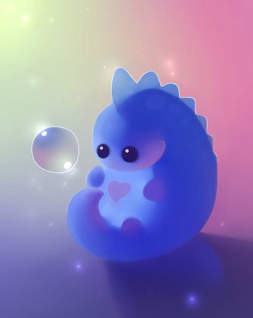 Blue dinosaur paint tool sai