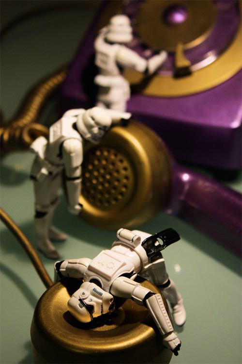 Telephone stormtrooper photogprahy