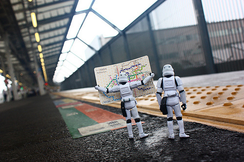 Train station stormtrooper photogprahy