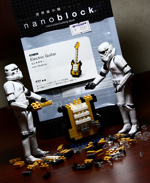 Lego blocks stormtrooper photogprahy