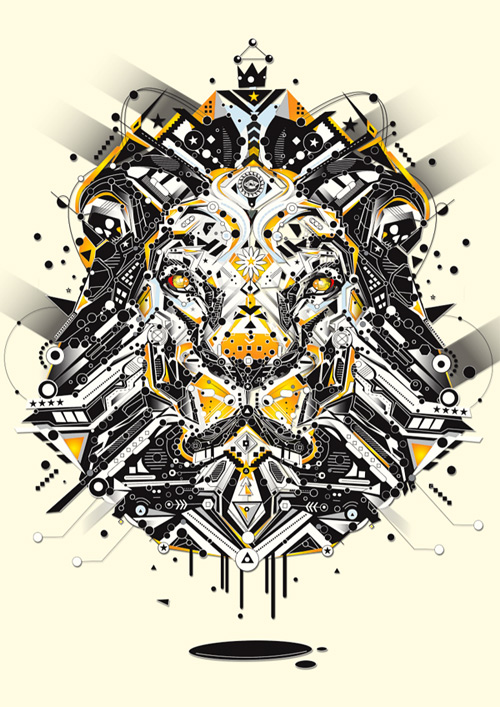 lion animal shapes art yo az